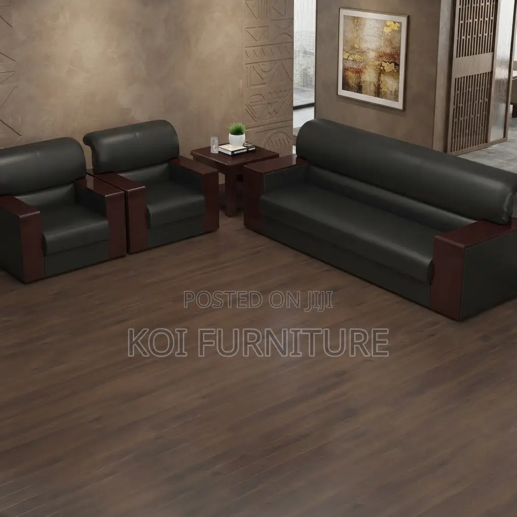 Office Sofa; Leather Five Seaters Executive Diplomats Sofa Set