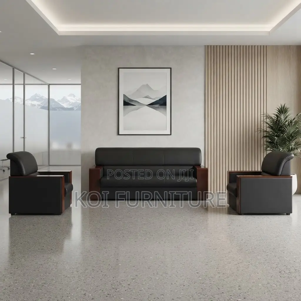 Office Sofa; Leather Five Seaters Executive Diplomats Sofa Set
