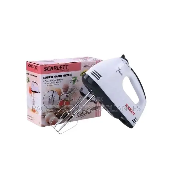 Scarlet Super Hand Mixer – 7 Speed Electric Hand Mixer