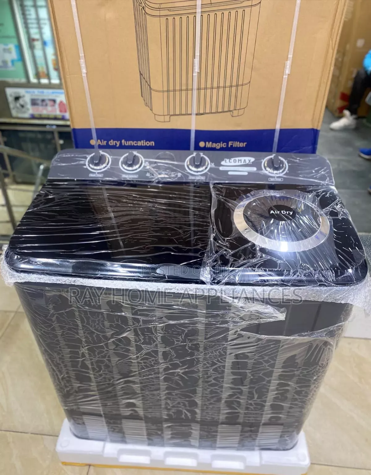 Ecomax 13kg Twin Tub Semi Automatic Washing Machine