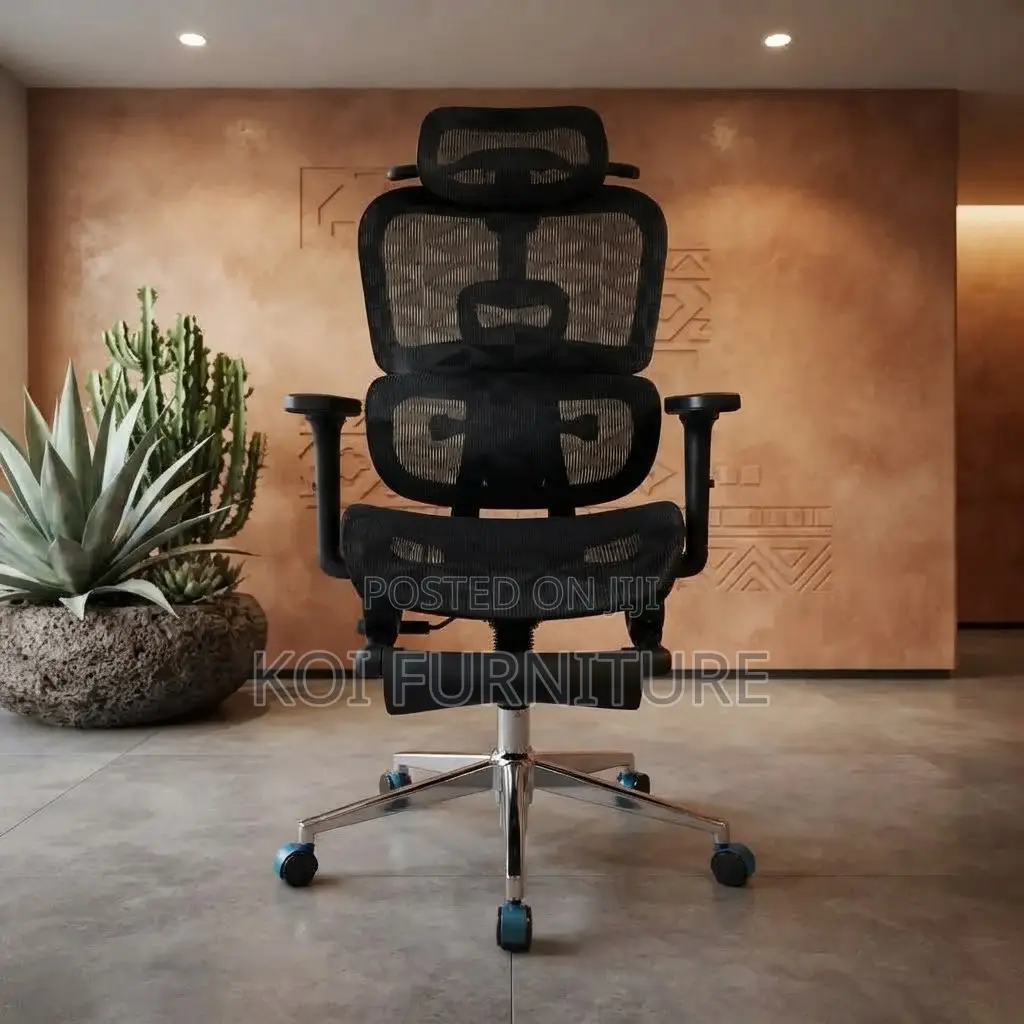 Office Chairs; Orthopedic High Backrest Executive Seat With Footrest