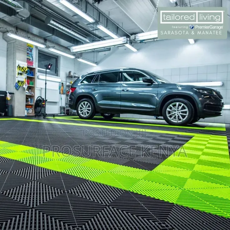 PVC Interlocking Floor Tiles for Car Wash & Garage Floors