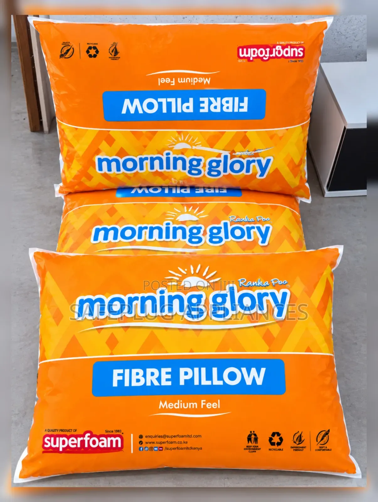 Superfoam Morning Glory Soft Fibre Sleeping Pillow