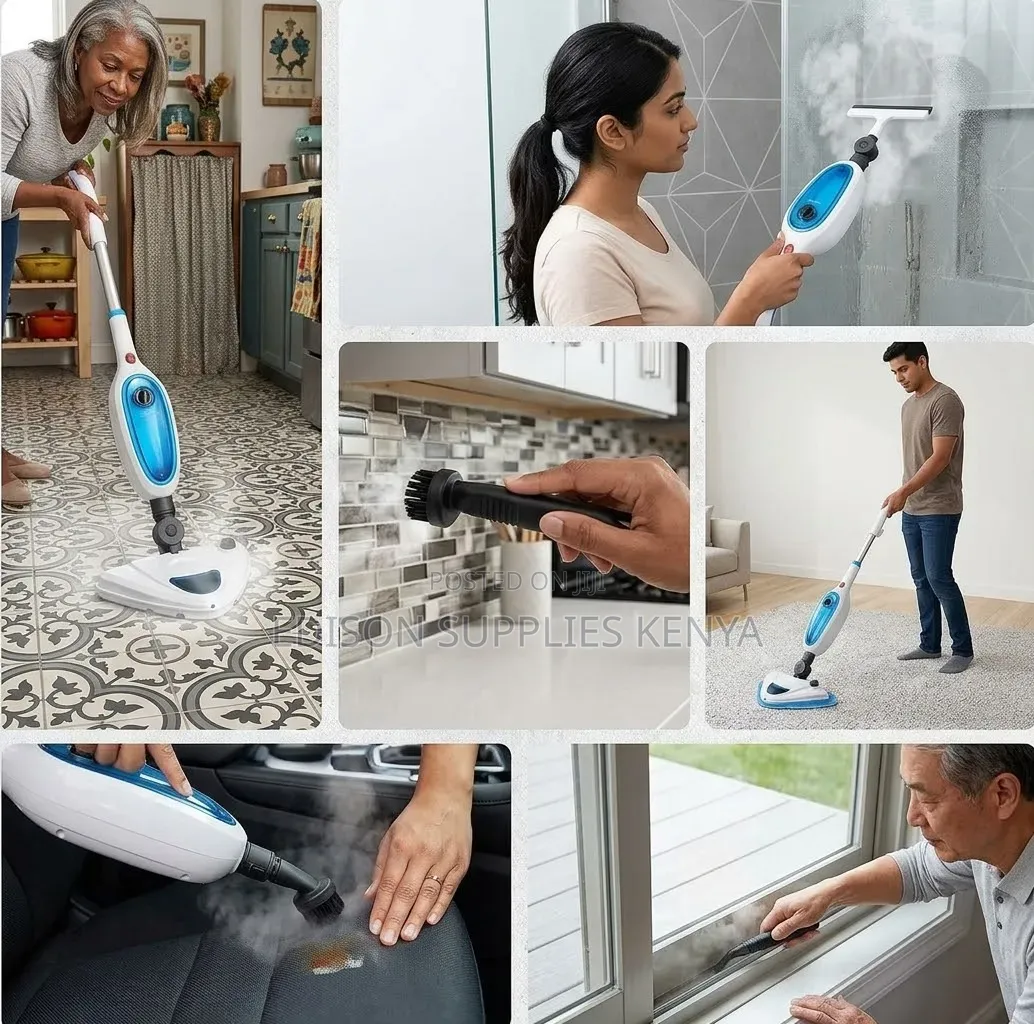 12 in 1 Multifunctional Steam Mop 1300W - Steam Floor Cleaner