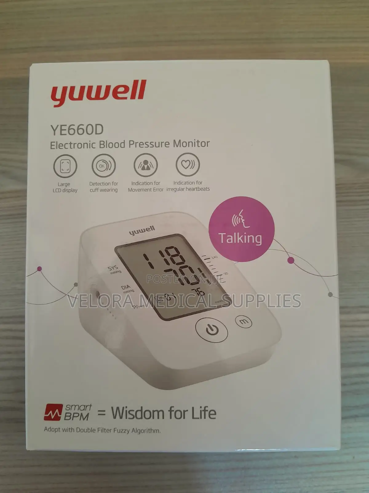 Yuwell YE660D Digital Blood Pressure Monitor Machine