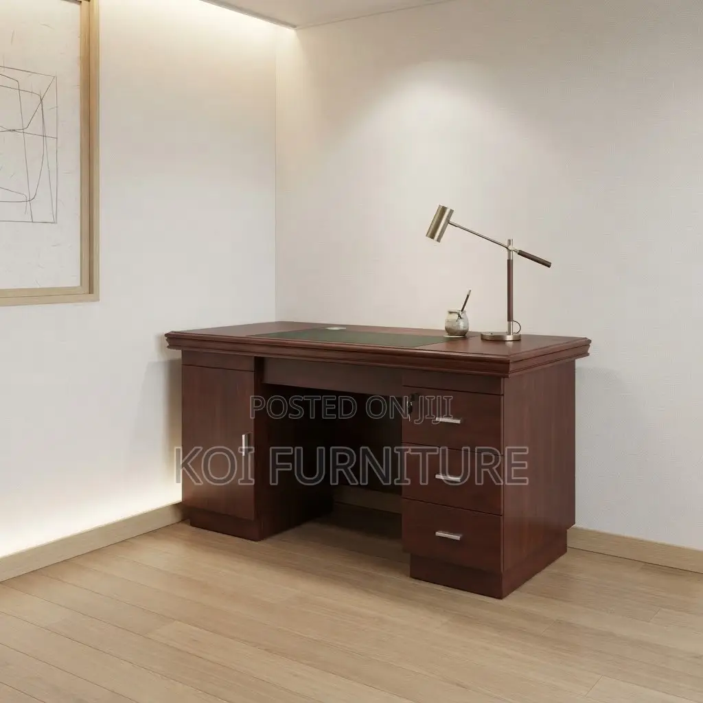 Office Desk; 120CM Executive Mahogany Home Office Desk