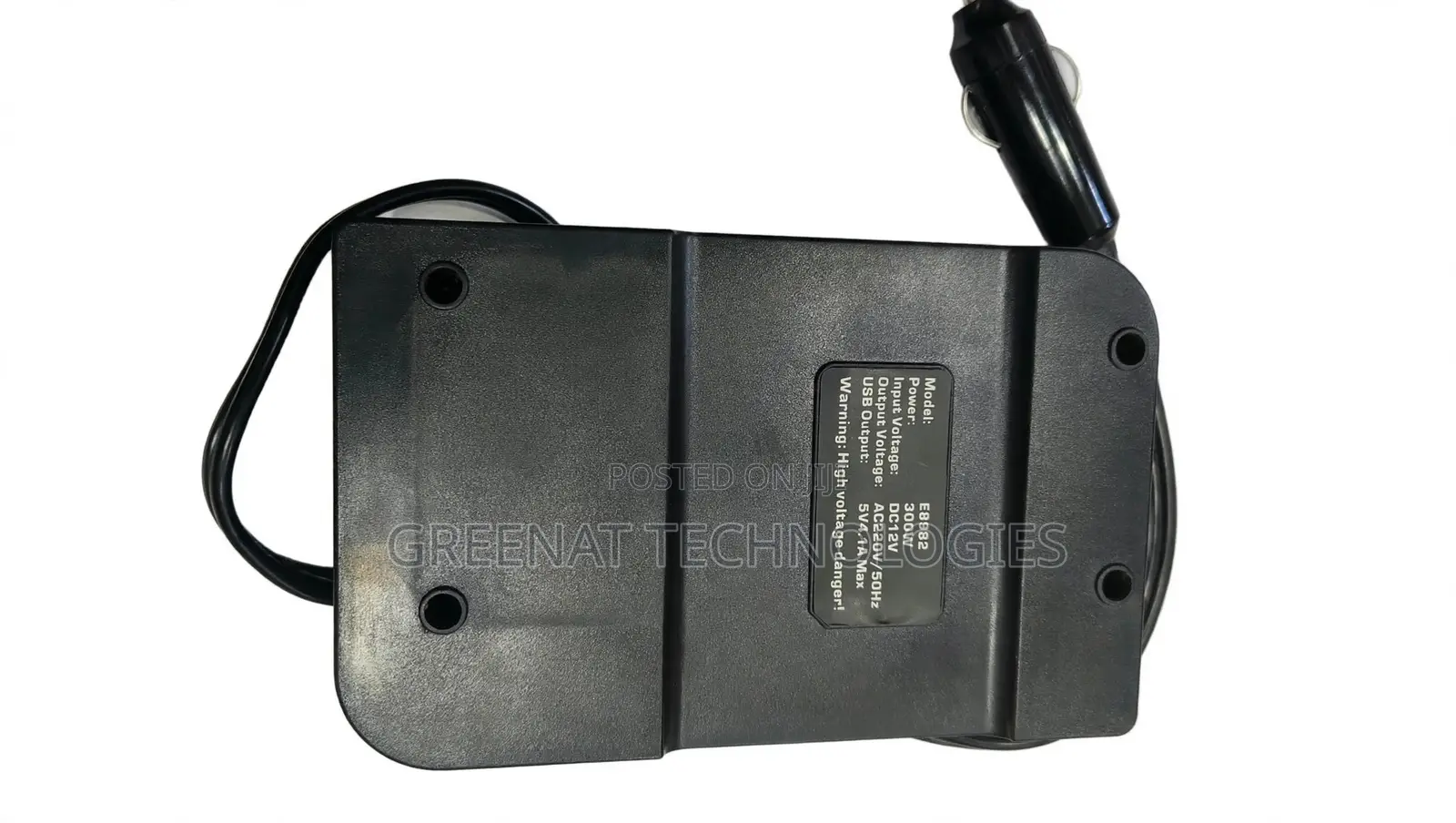 Bygd E8982 300w Car Power Inverter 12v to 220v AC 4 USB 4 AC Sockets