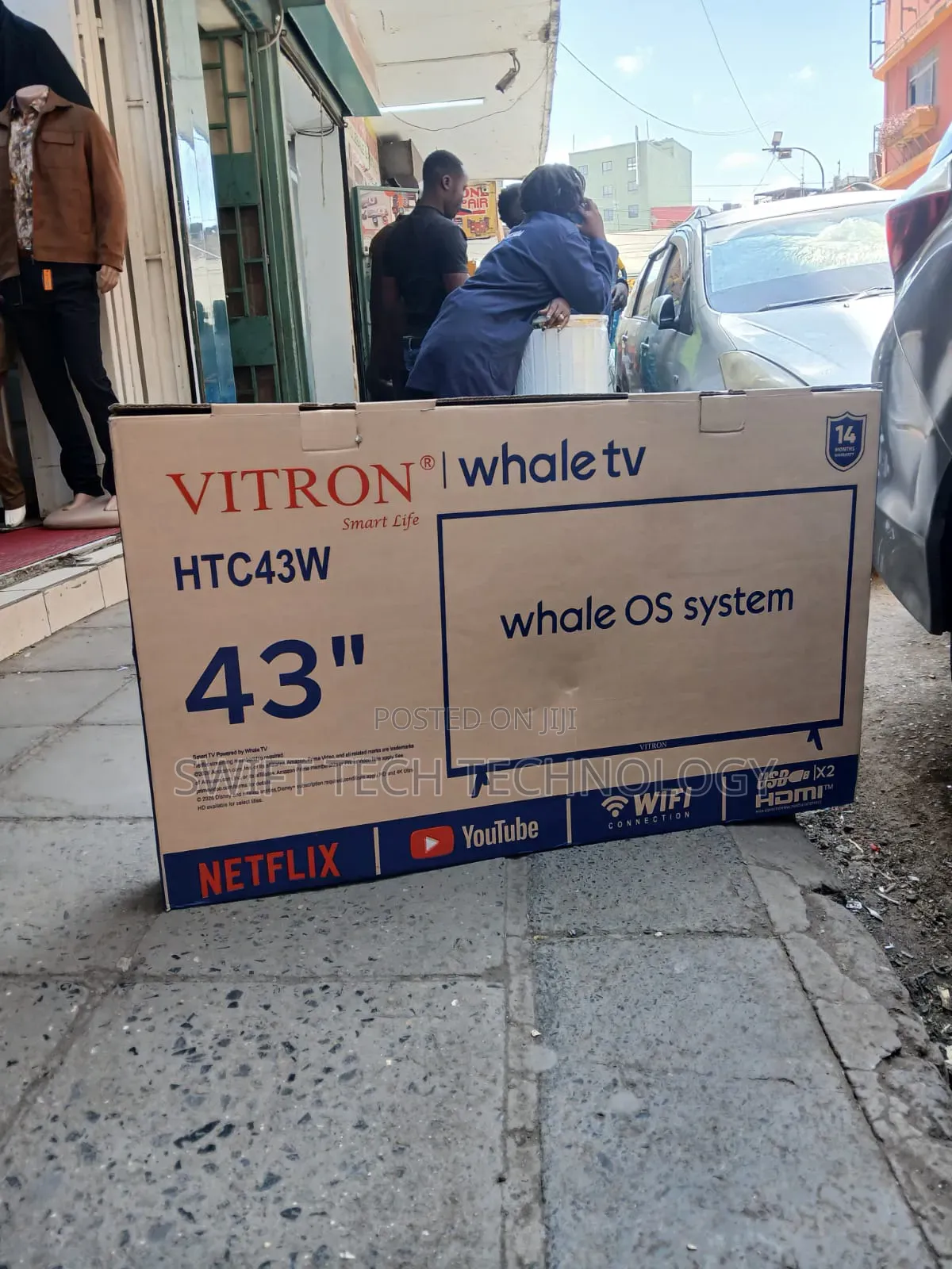 Vitron 43"Inches QLED FHD Smart Android TV, Frameless Os System