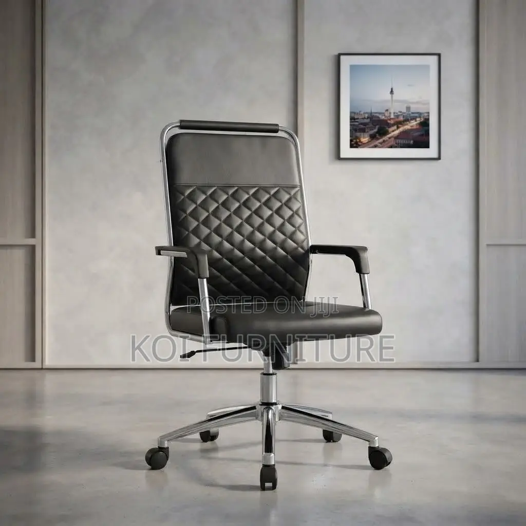 Office Chairs; Executive High Backrest Office Seat With Fixed Arm