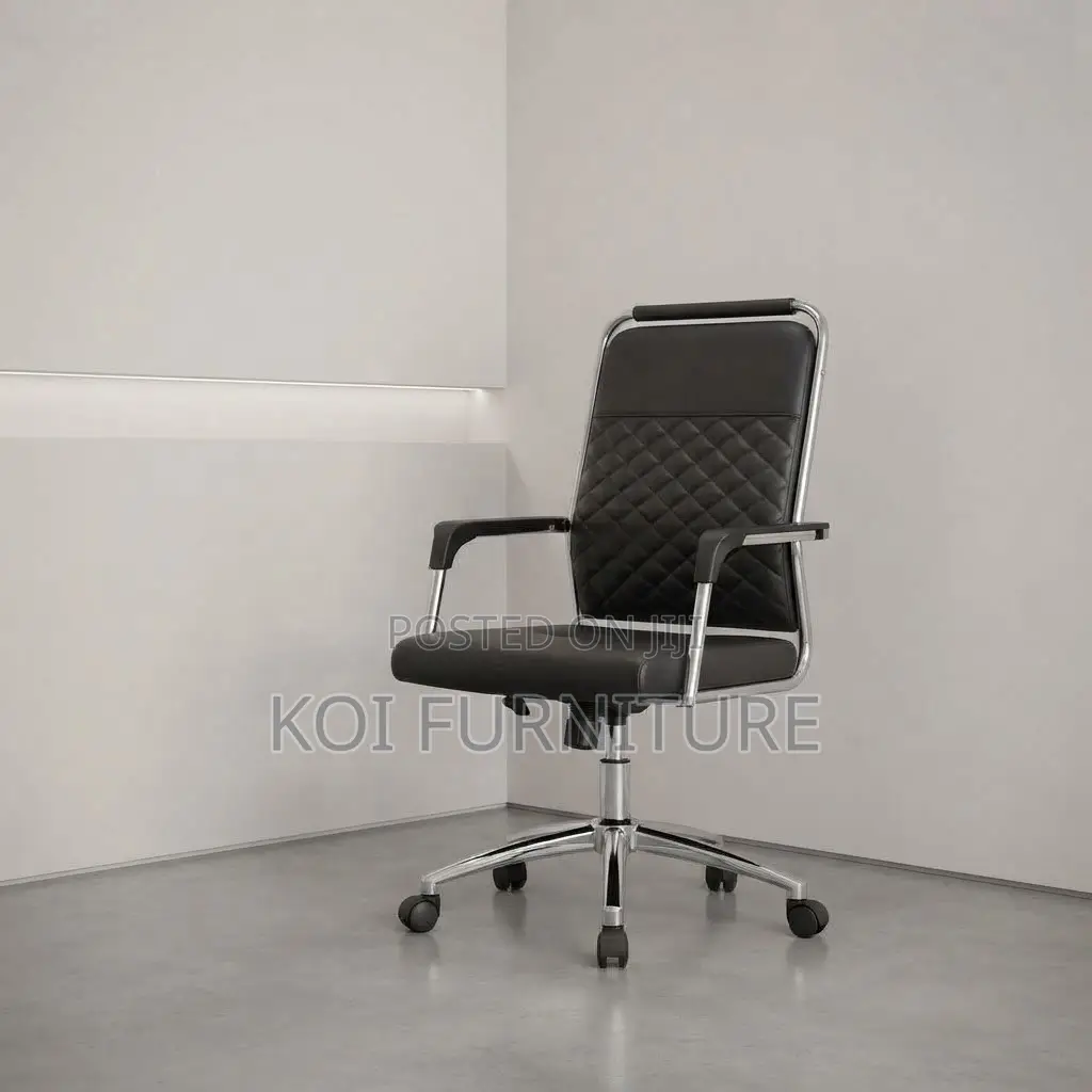 Office Chairs; Executive High Backrest Office Seat With Fixed Arm