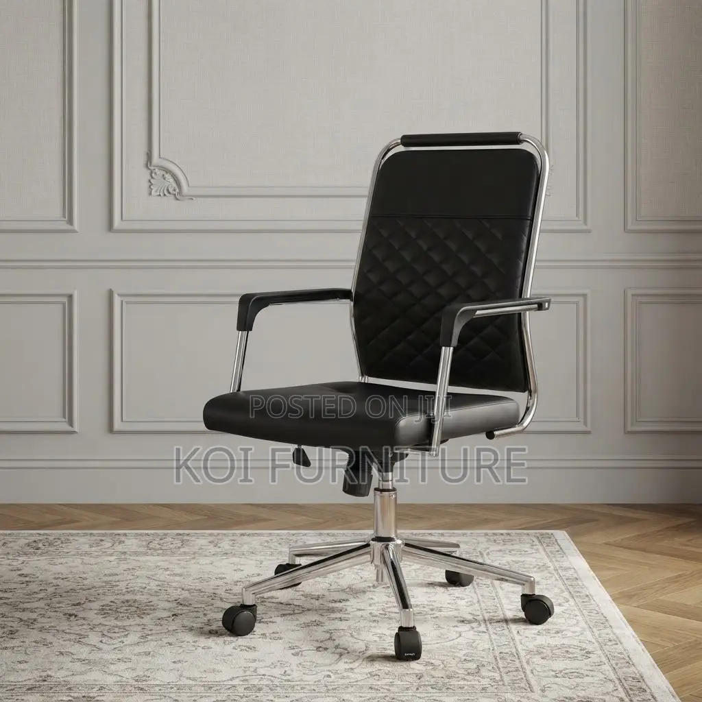 Office Chairs; Executive High Backrest Office Seat With Fixed Arm