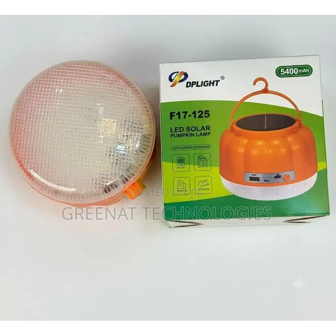 DP LED Solar Emergency Pumpkin Light Bulb F17-125 5400mAh