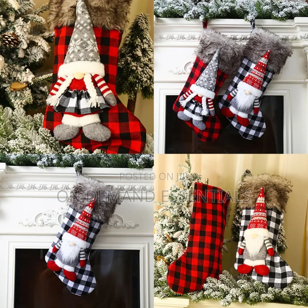 Christmas Stockings Buffalo Plaid Christmas Stockings