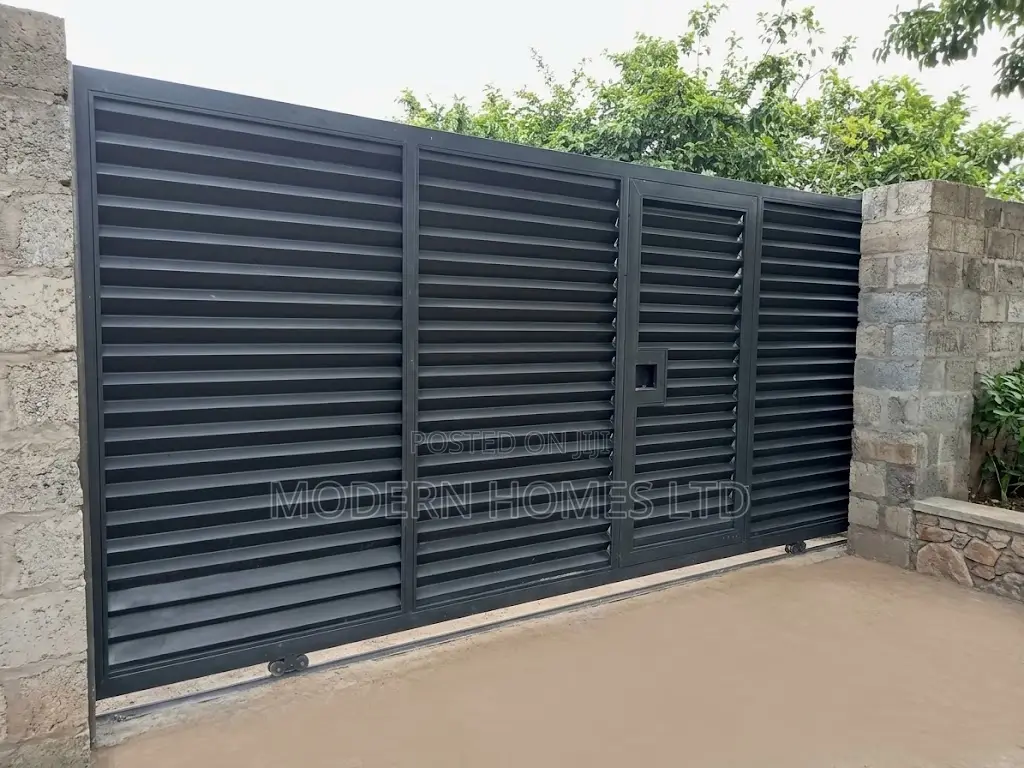 Heavy-Duty Modern Solid and Louvre Gates - Custom Sizes Available