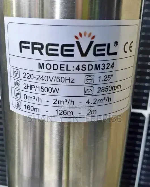 Freevel Submersible Water Pump 2hp 160m Head