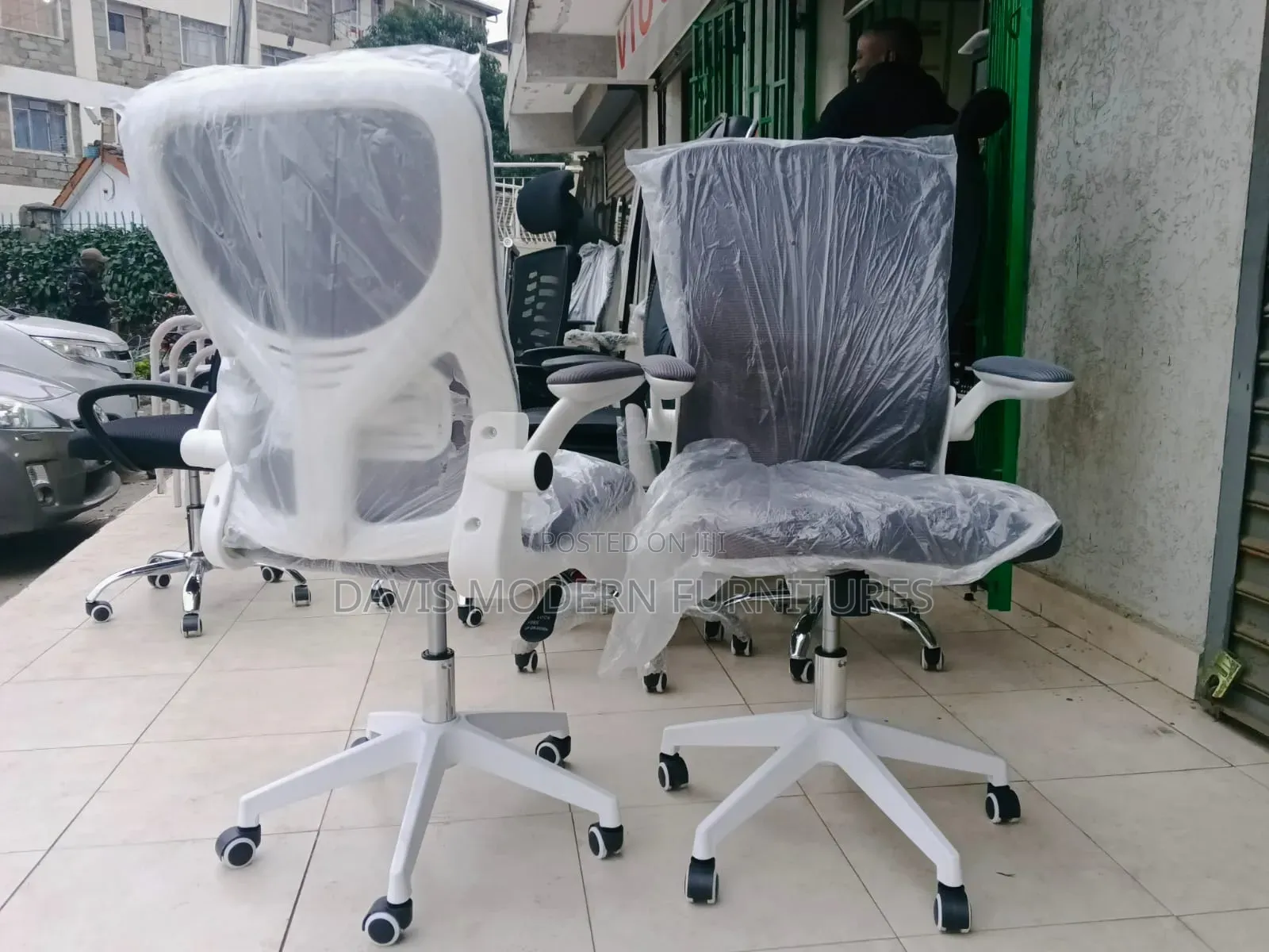 Grey Mesh Seat