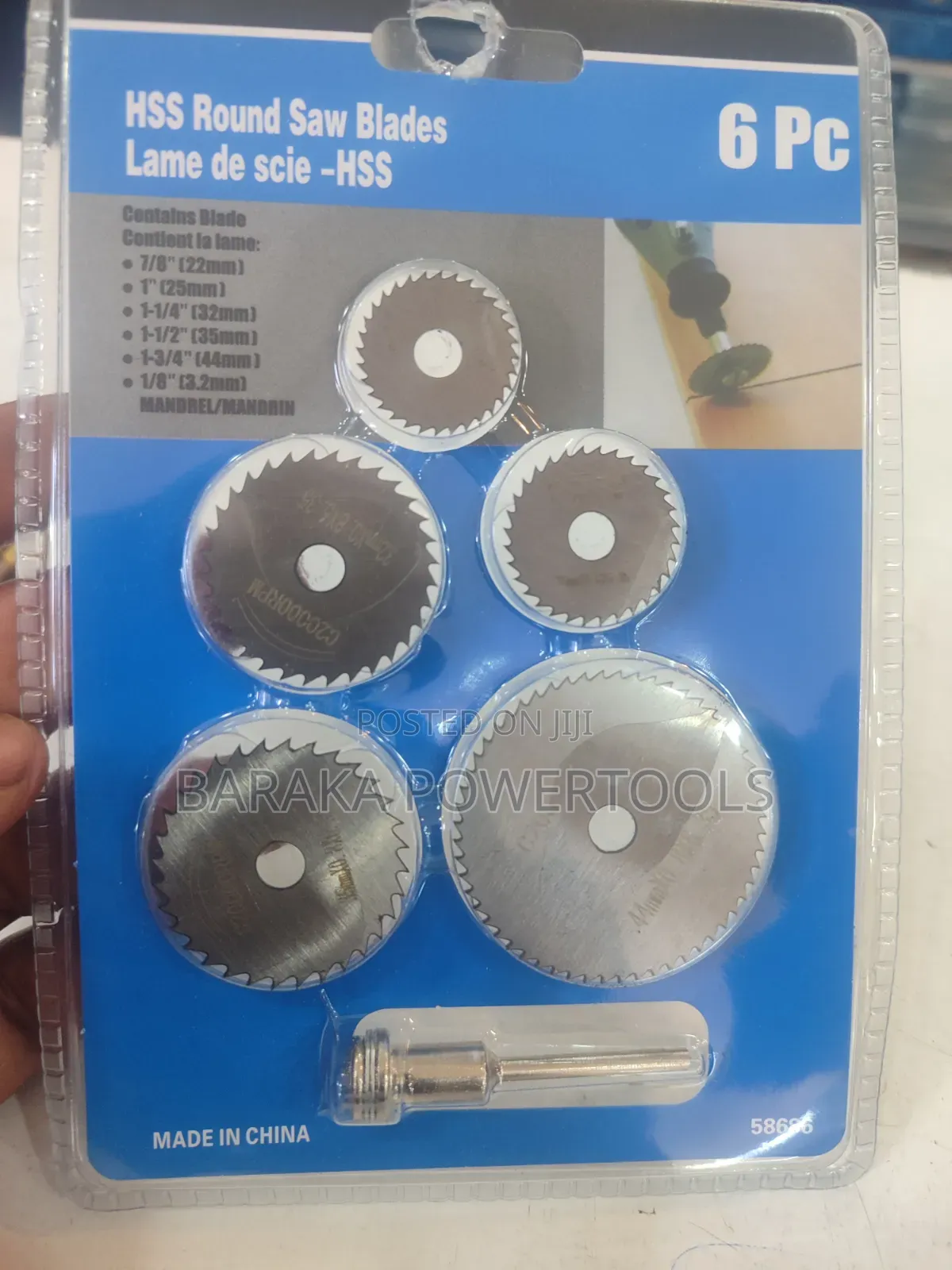 6-Piece HSS (High-Speed Steel) Round Saw Blade Set