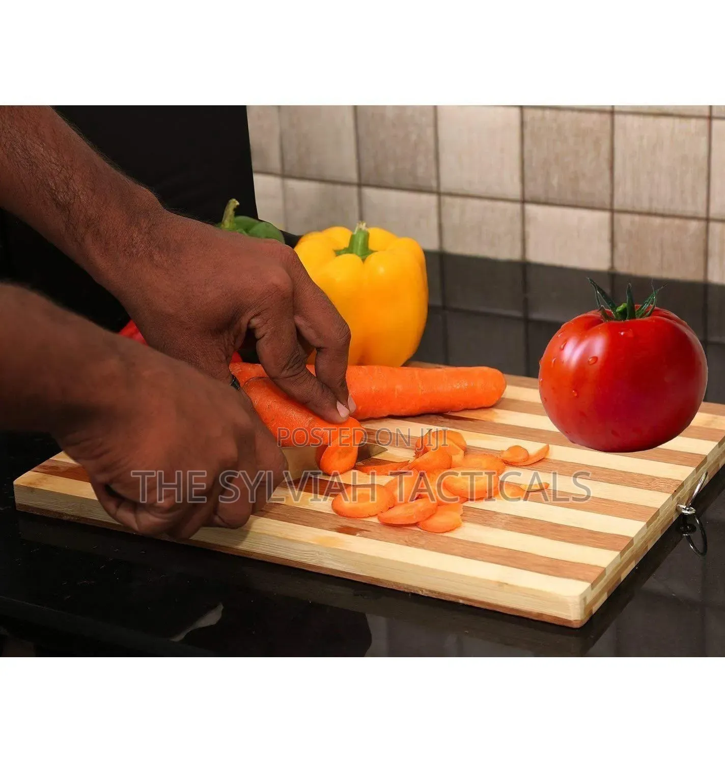 *Bamboo Wooden Chopping Board for Kitchen | Thick Heavy Cuttings