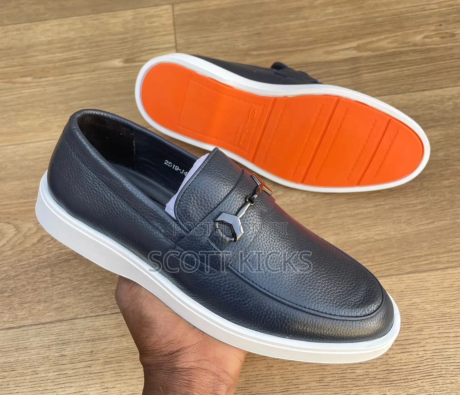 Santoni Leather Officials/Casuals