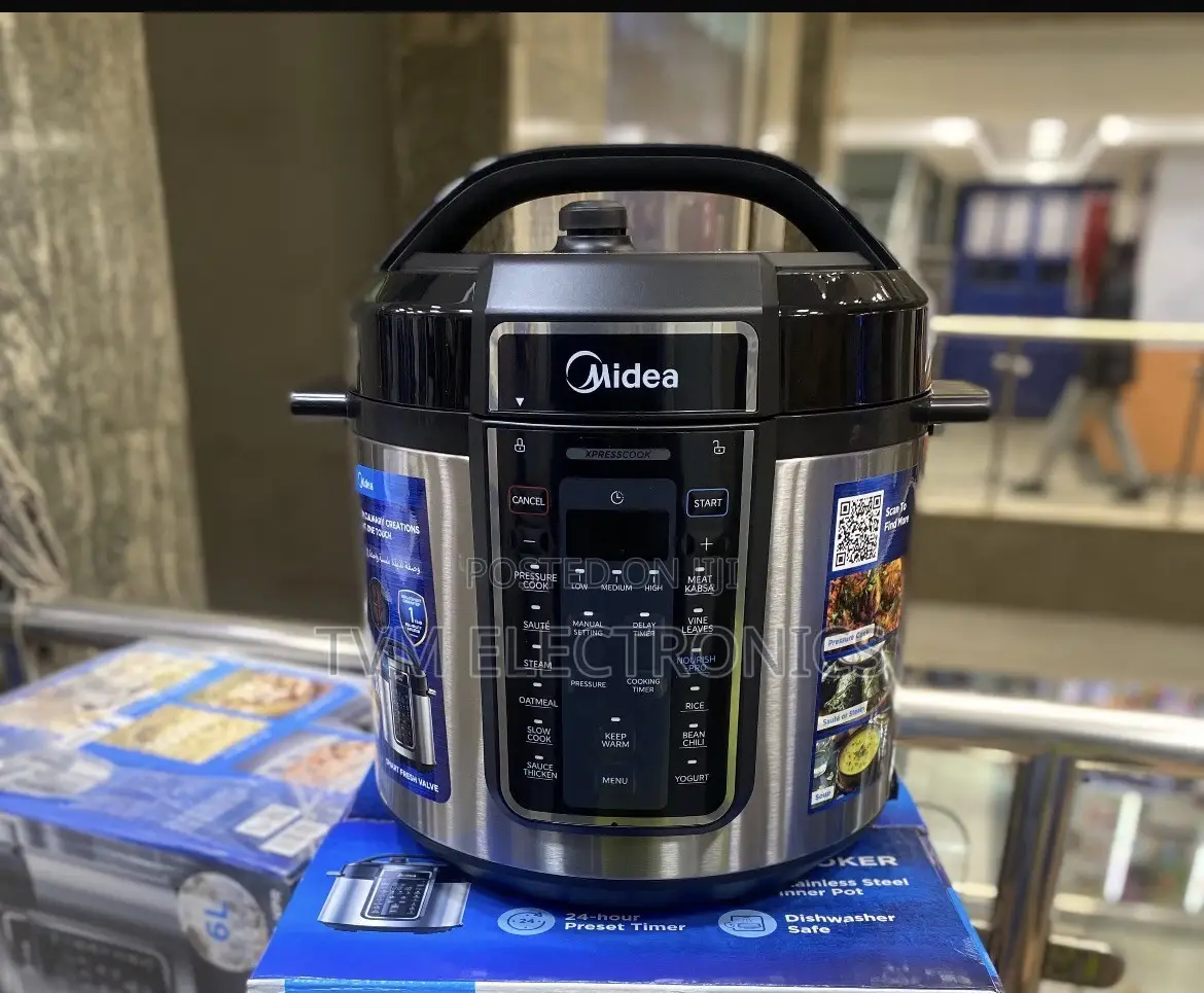 Midea 6L Stainless Steel Electric Pressure Cooker