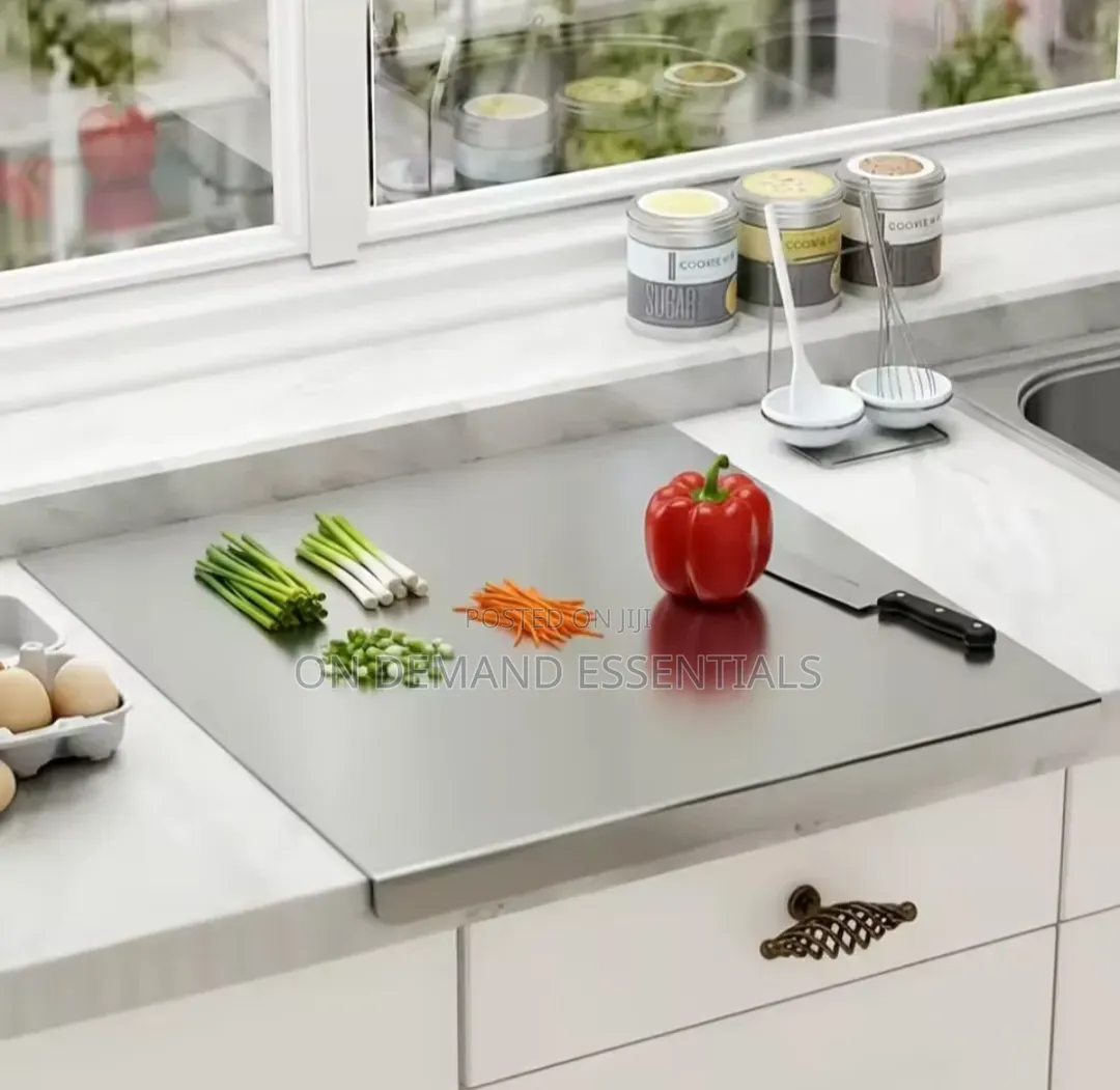 Heavy-Duty Stainless Steel Chopping Board