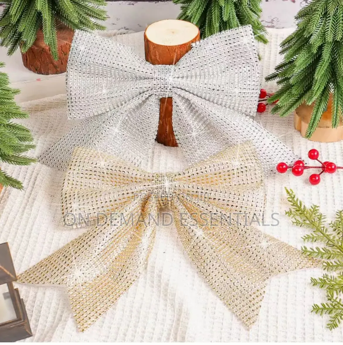 Christmas Diamond Ribbon/ Bows
 Luxurious & Reusable