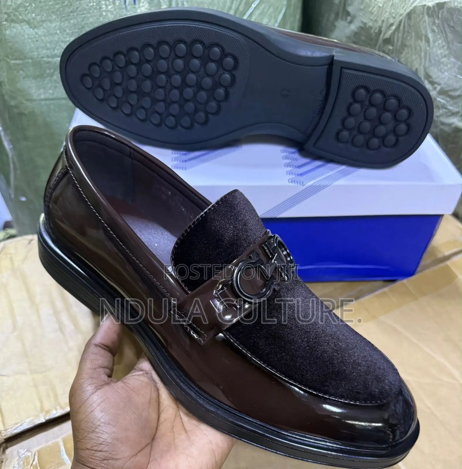Suede /Leather Slip on Dress Loafers