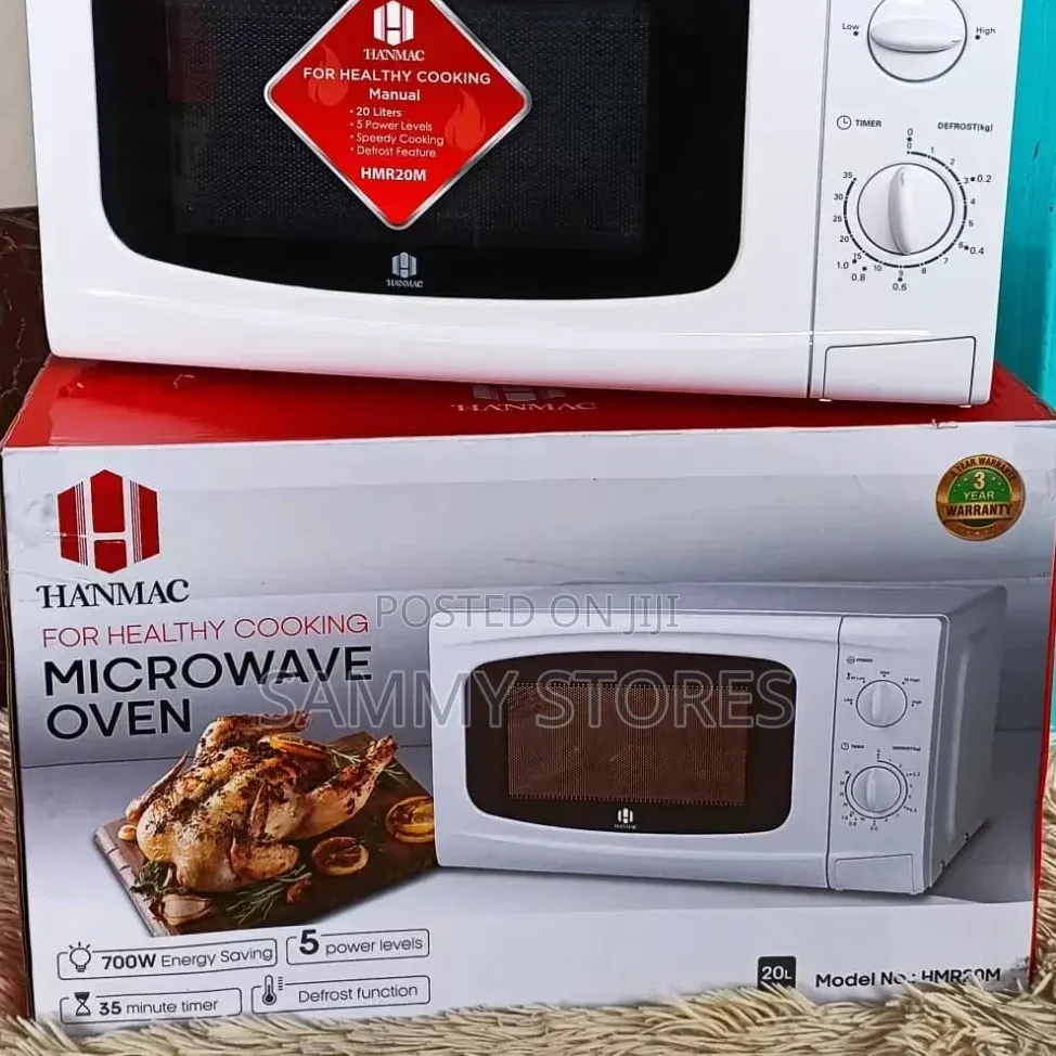 Hanmac HMR20M 20L Manual Microwave Oven Power Defrost Function