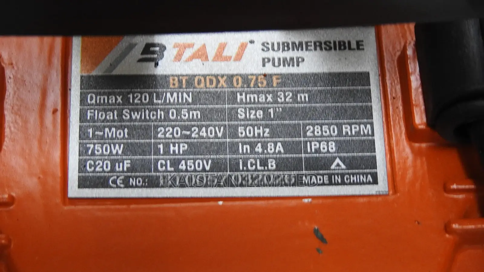 1 HP Shallow Well Submersible Pump Btali