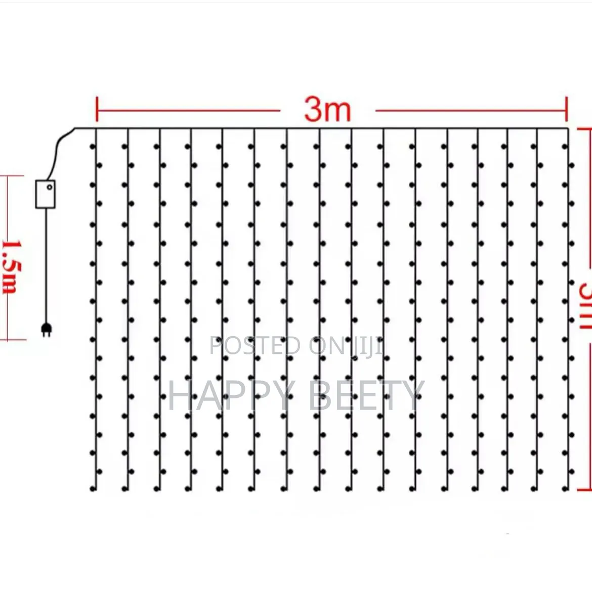 300 LED Window Curtain Lights ☆ Waterproof –