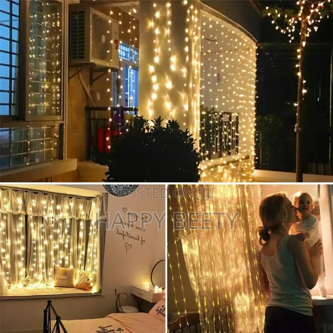 *3m×3m Curtain Lights With Remote*