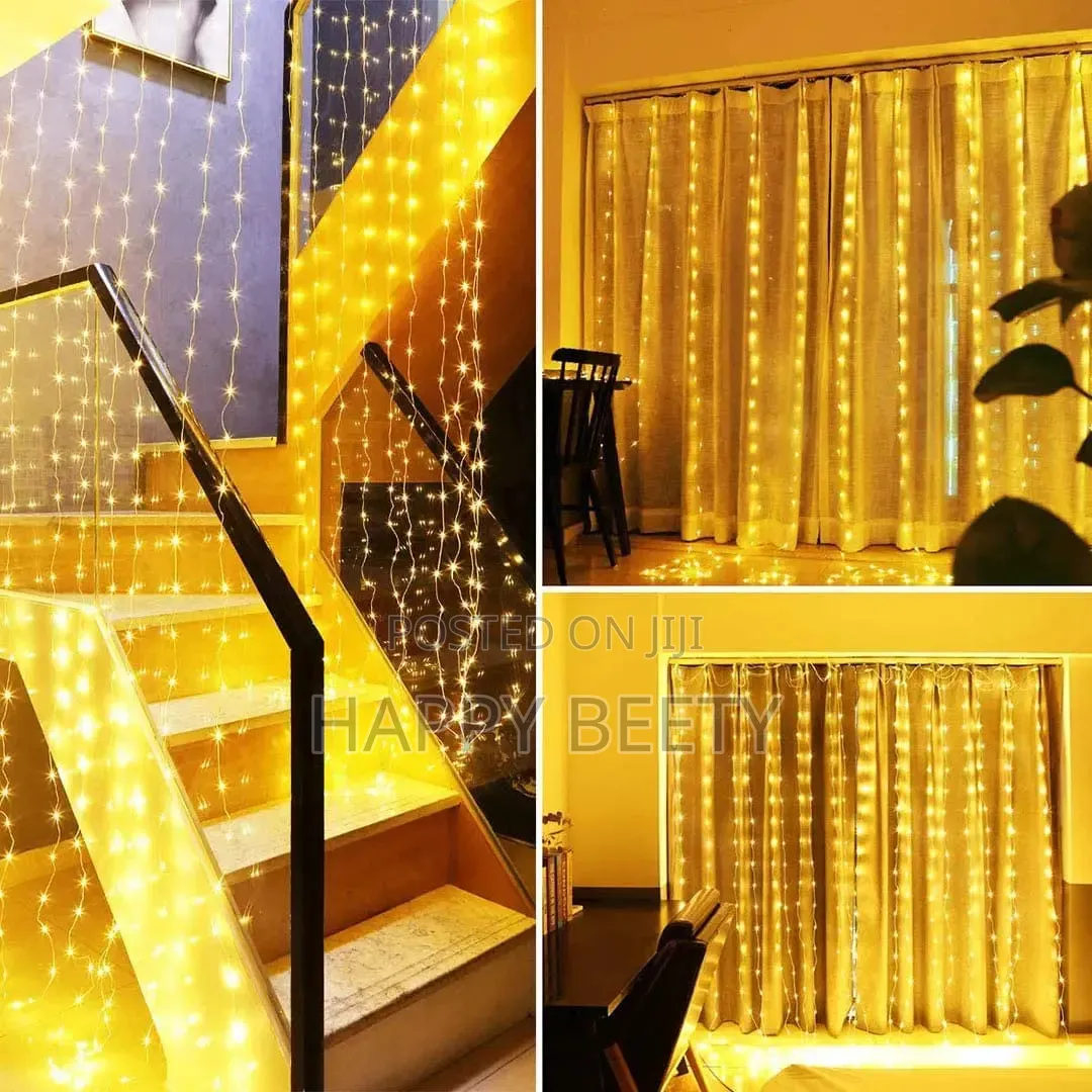 *3m×3m Curtain Lights With Remote*