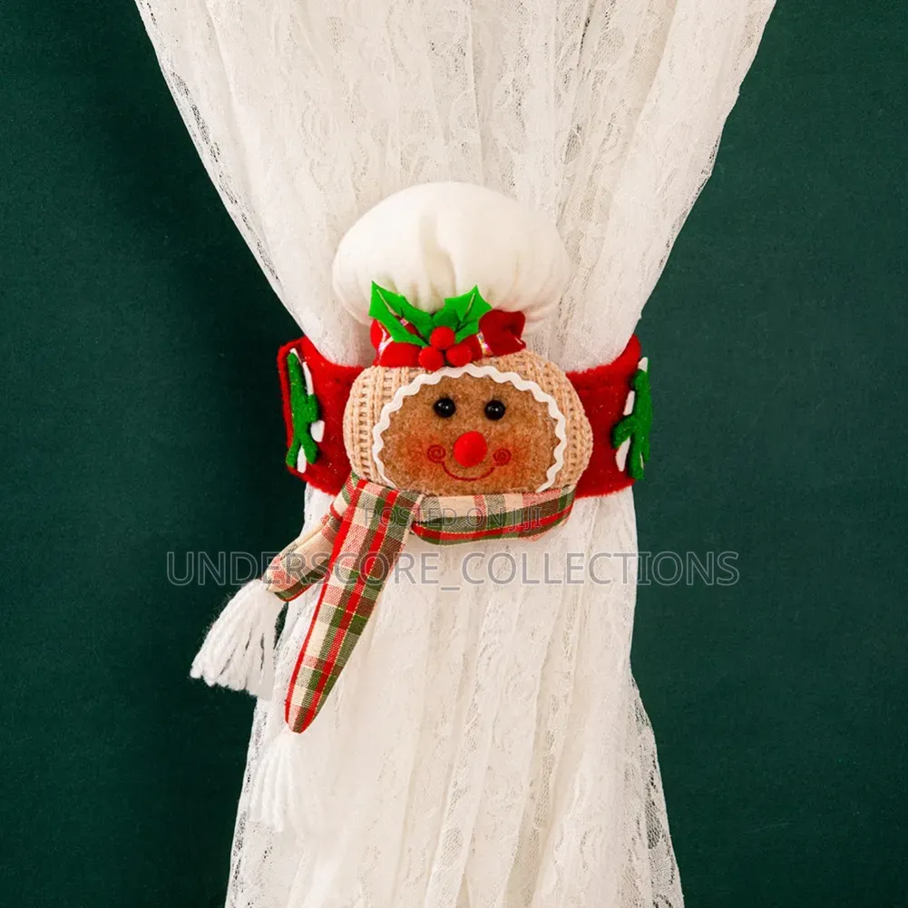 *Festive Cookies Man Curtain Tiebacks: Perfect Holiday Decor