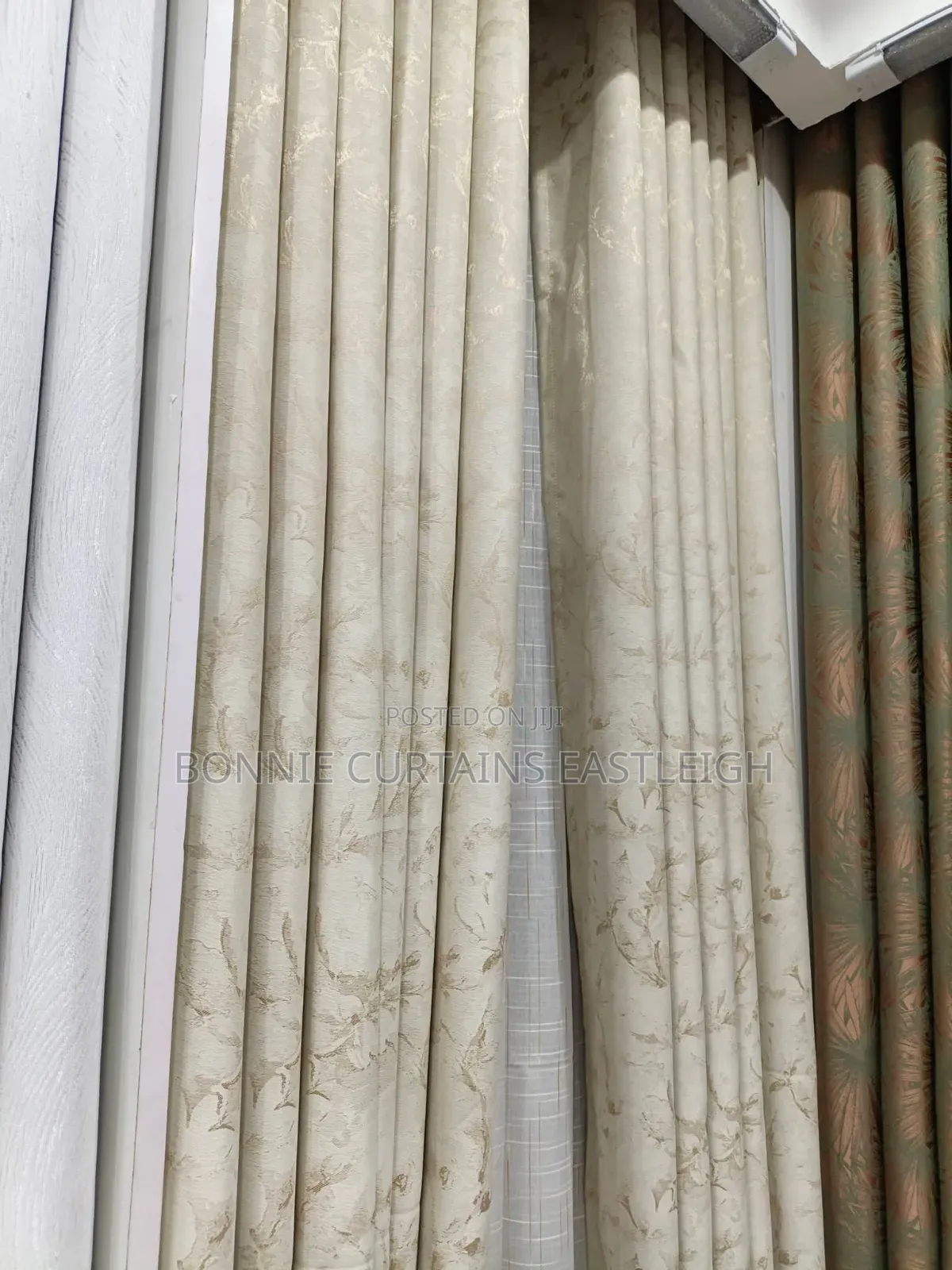 Cream and Gold High Class Curtains for Apartments