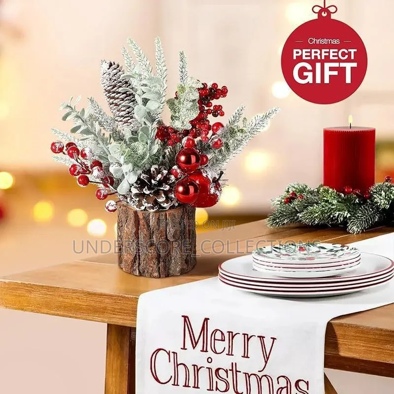 *1Pcs Tabletop Mini Christmas Tree Stump Home Christmas Festival
