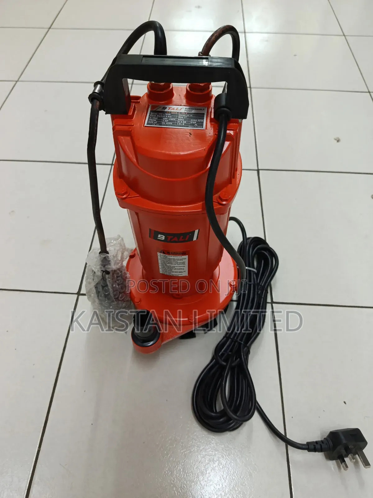 BTALI 1HP Submersible Water Pump 750W – 120l/Min, 32m Head