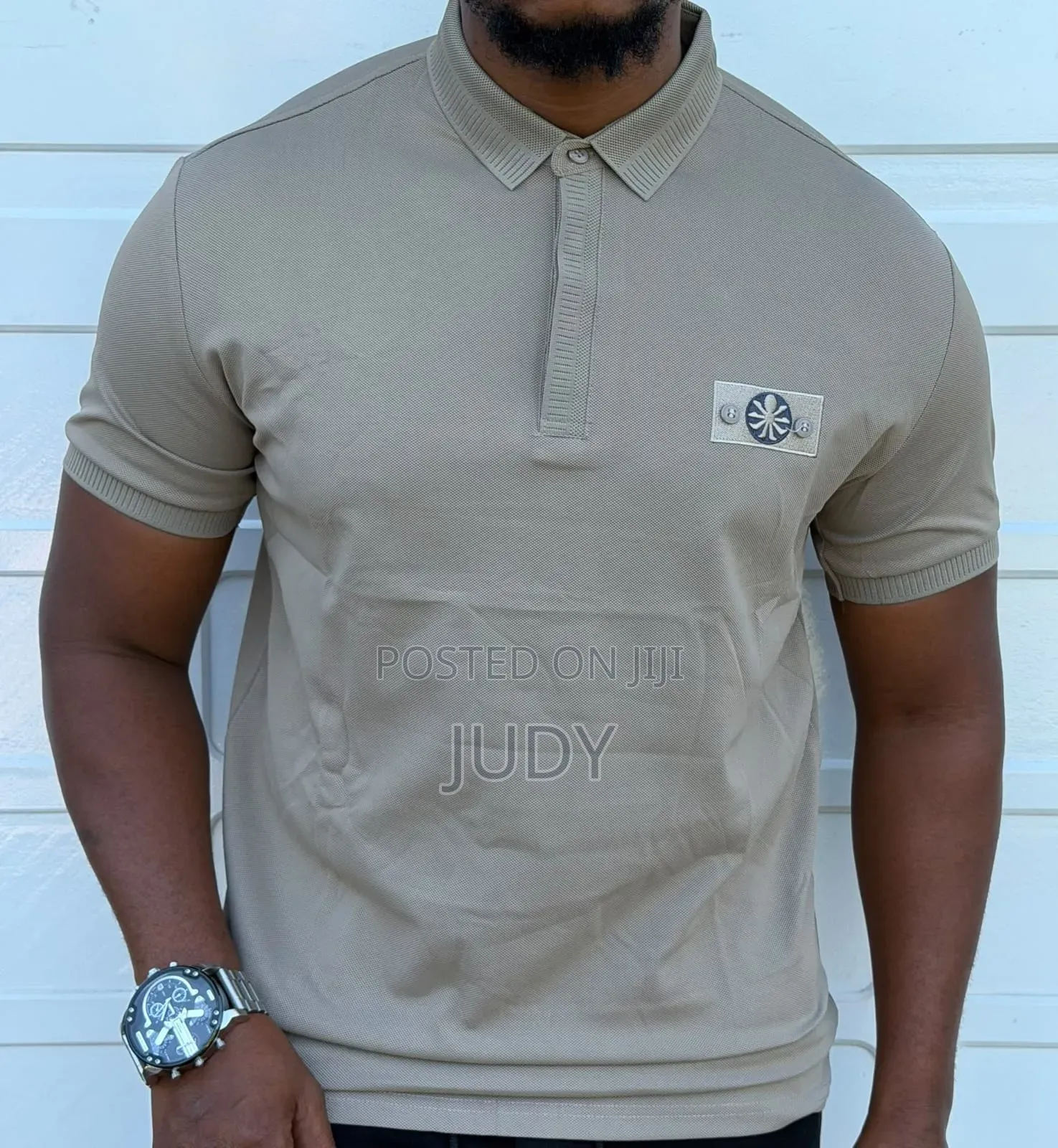 Men’s Stone Island Style Polo T-Shirt – Premium Quality