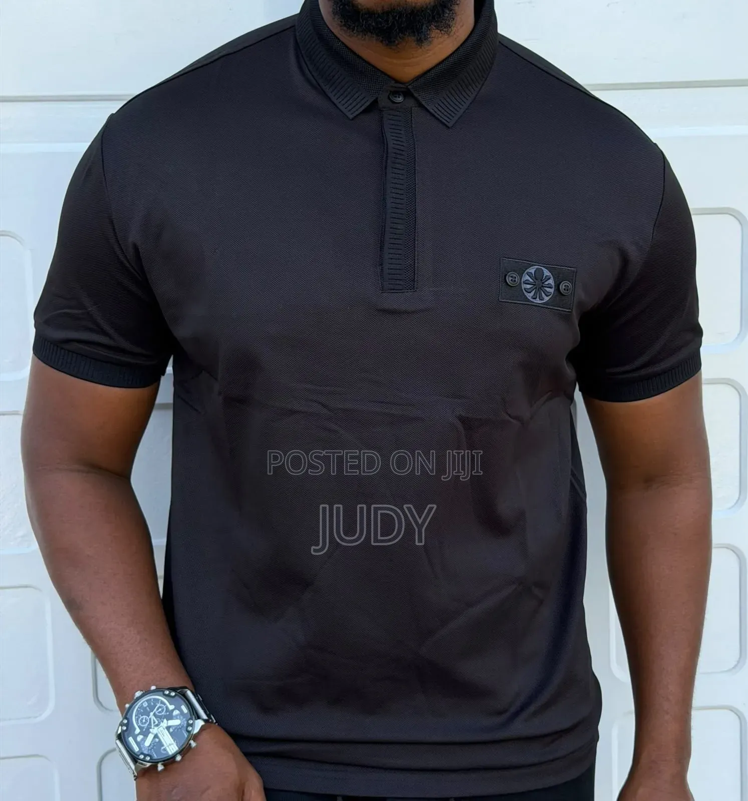 Men’s Stone Island Style Polo T-Shirt – Premium Quality