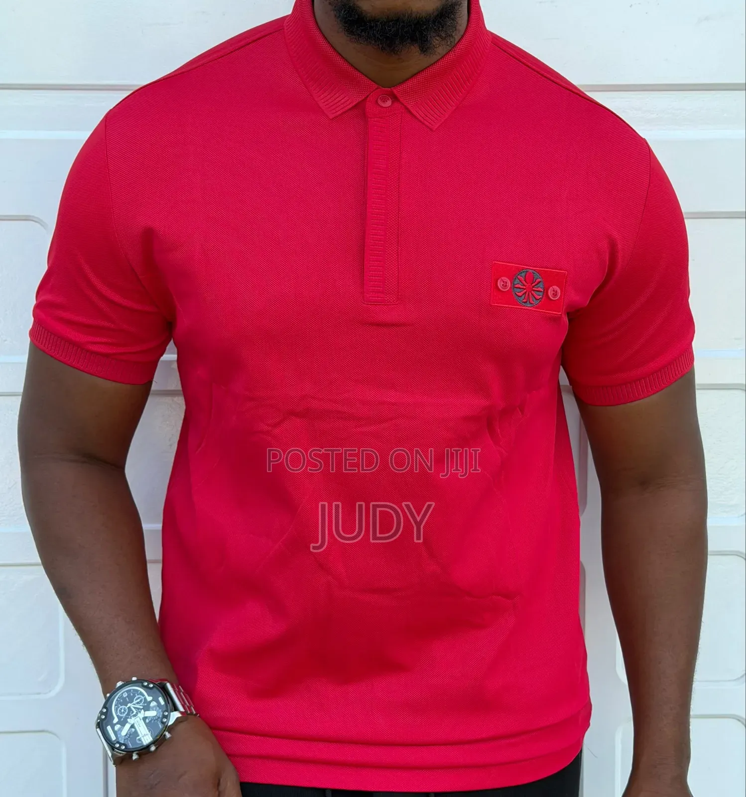 Men’s Stone Island Style Polo T-Shirt – Premium Quality