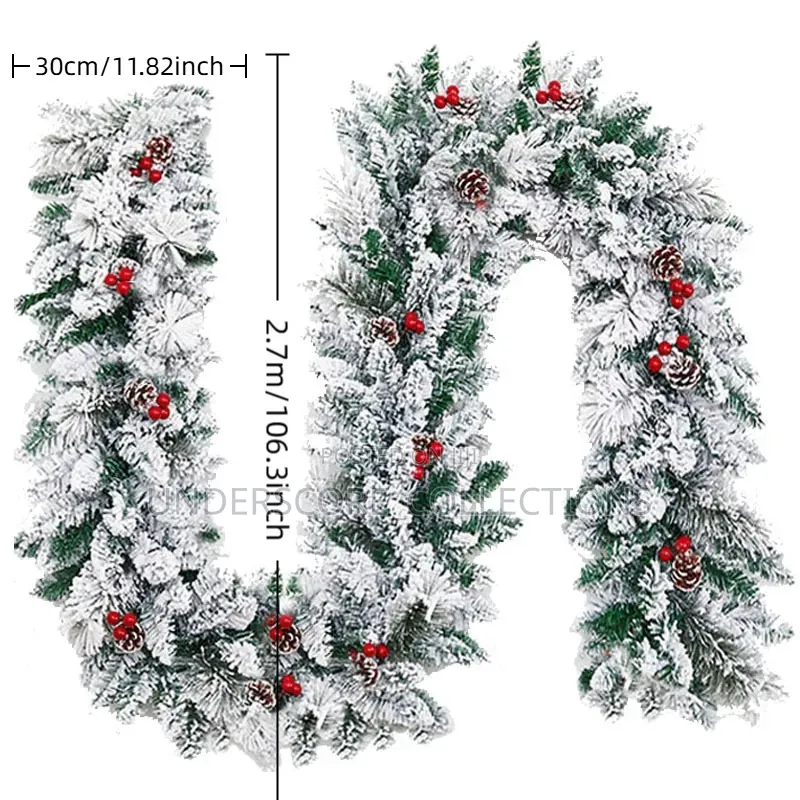 *Christmas Decoration Rattan Plush Falling Snow High Aesthetic