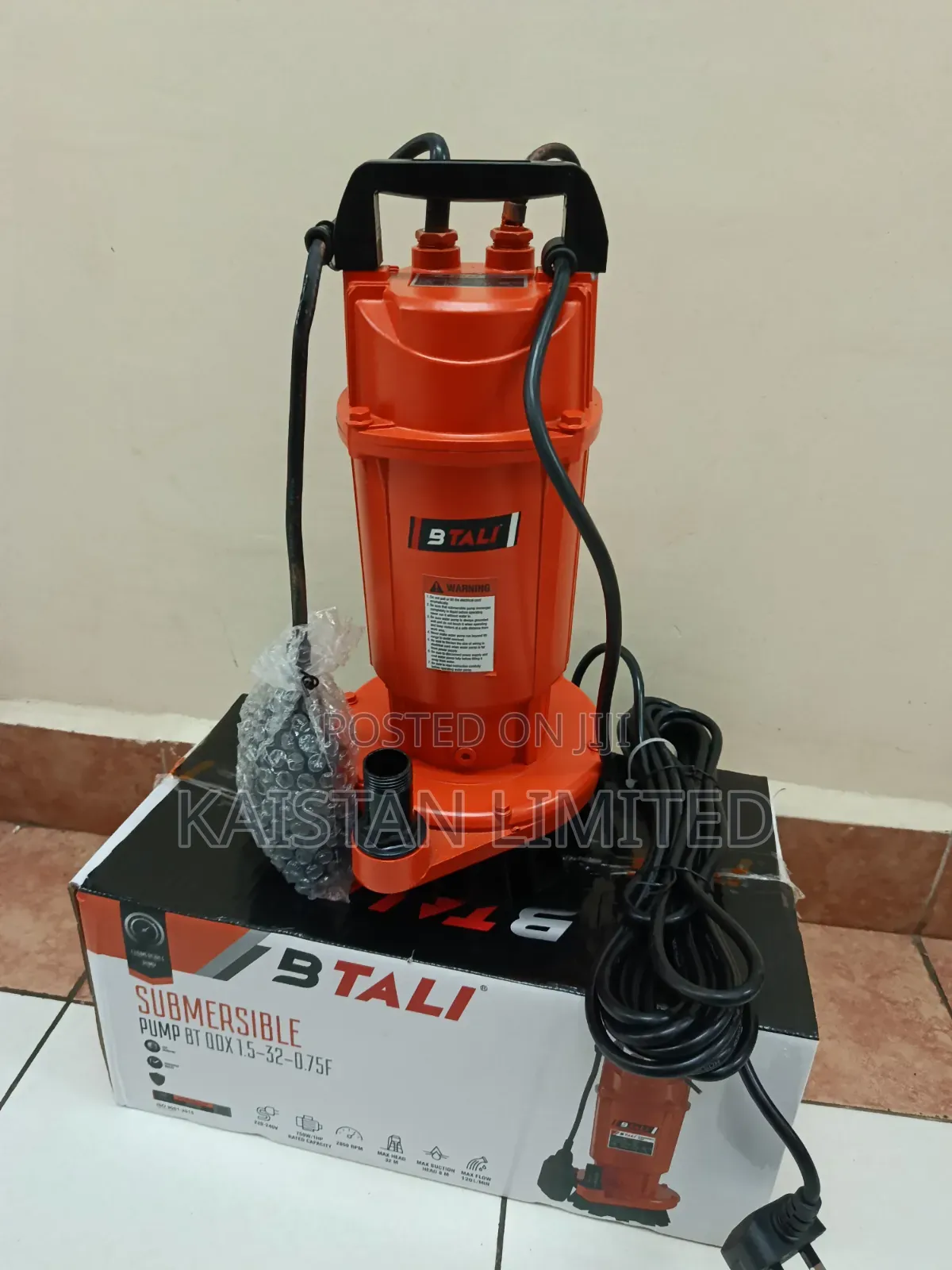 BTALI 1HP Electric Submersible Water Pump. Btali Water Pump