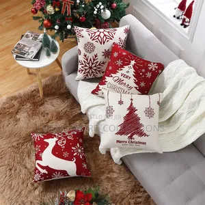 *5pc Set Cushion Cover 45x45 Christmas Decorations for Home Santa