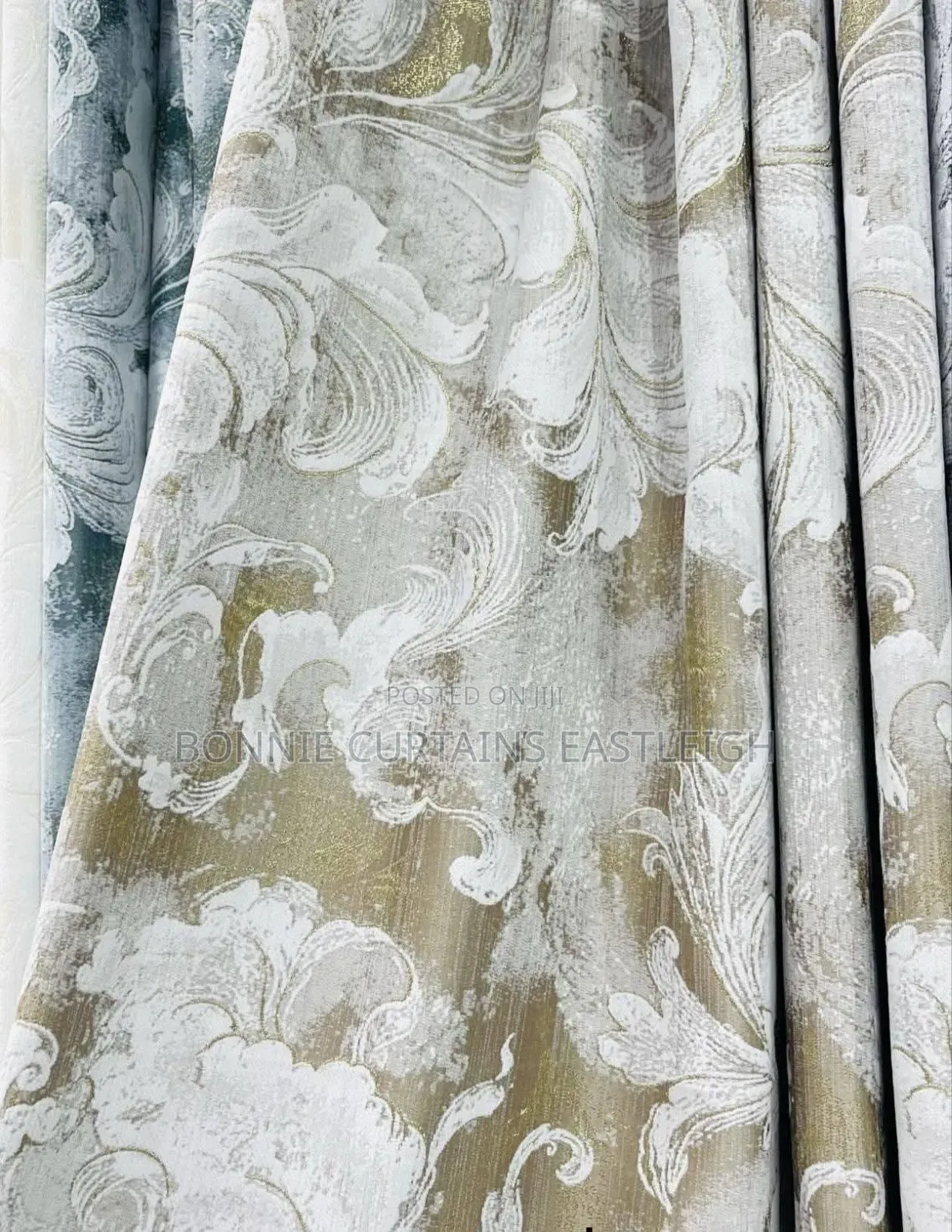 Gold and Black Elegant Curtains and Sheers for Rings
