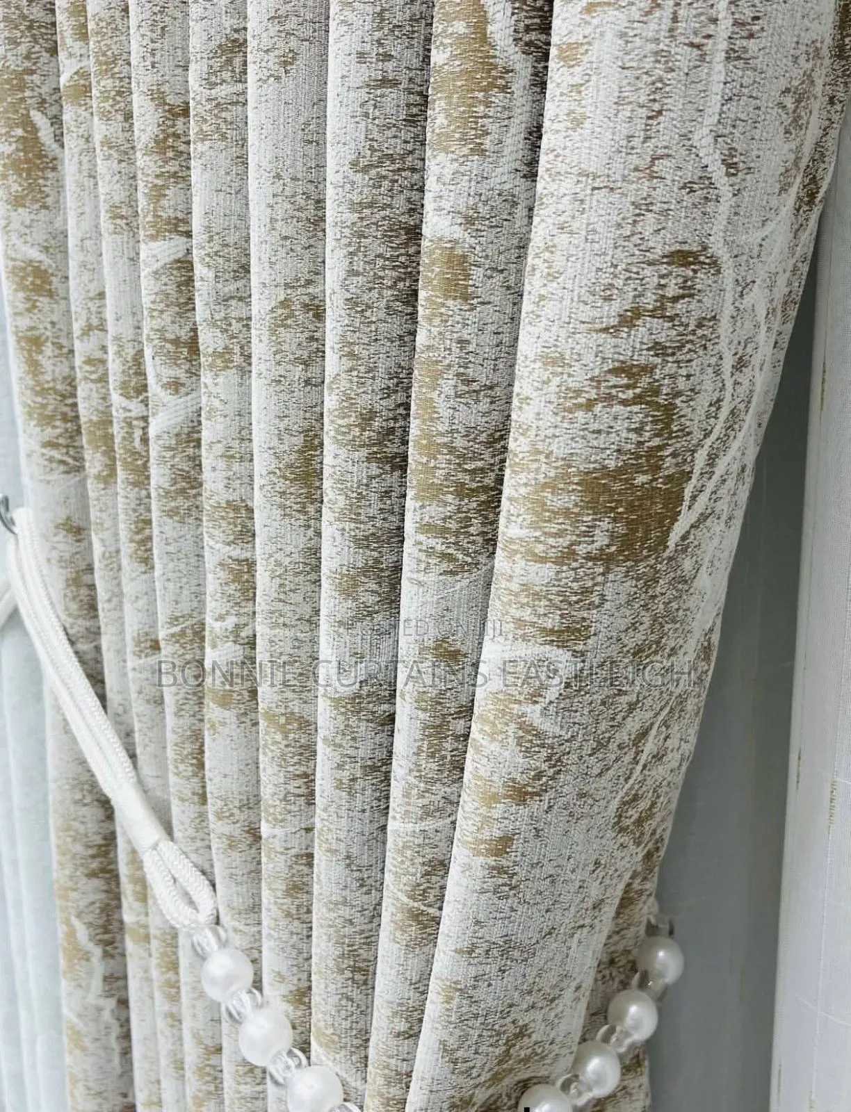 Gold and Black Elegant Curtains and Sheers for Rings
