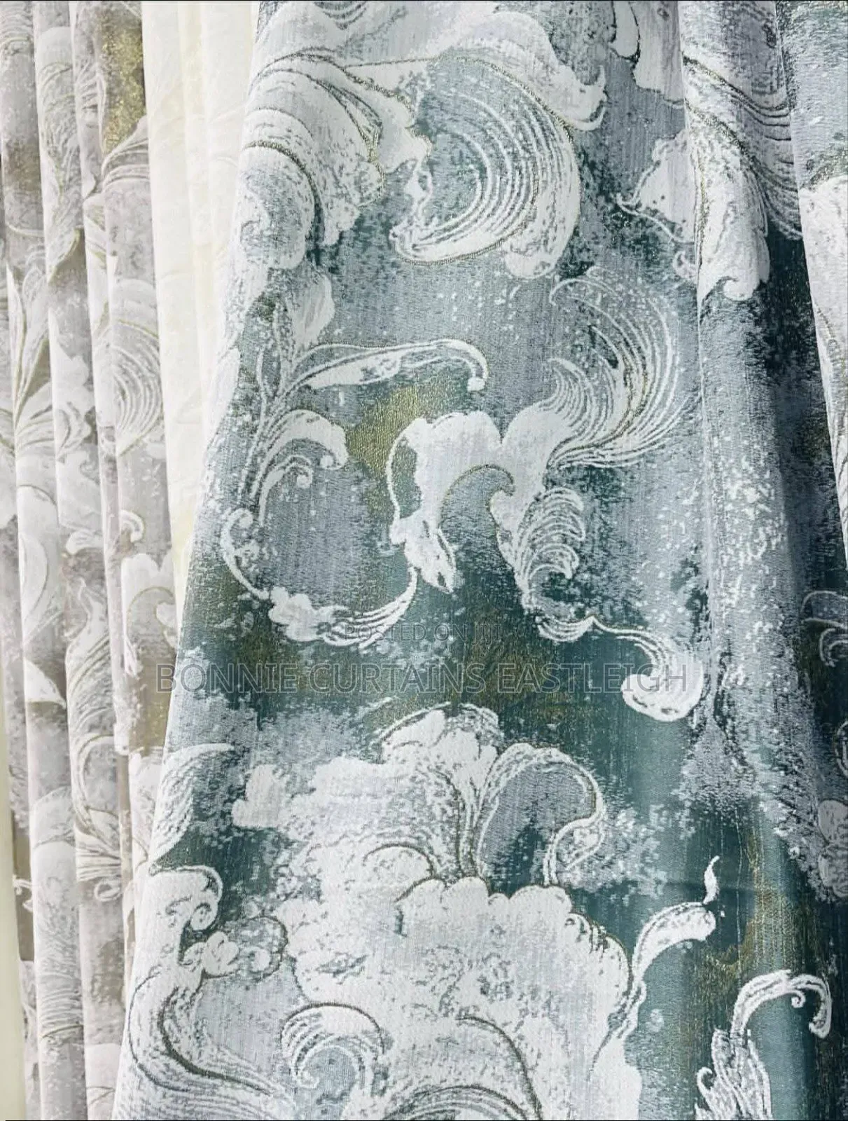 Gold and Black Elegant Curtains and Sheers for Rings