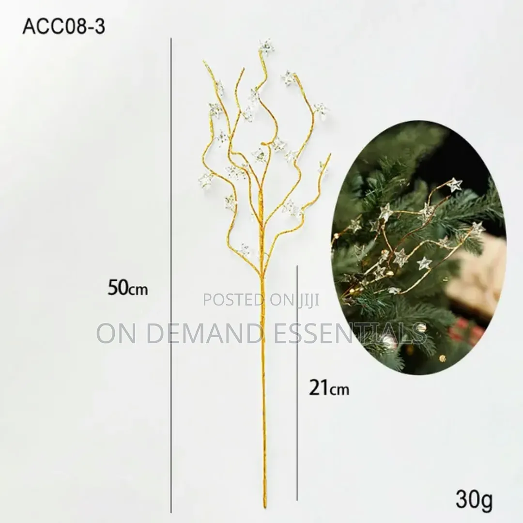 *Christmas Decorations Crystal Bud Branches