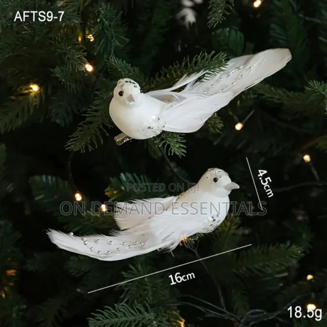Colorful Foam Christmas Birds Ornament Birds Artificial Bird Pendant