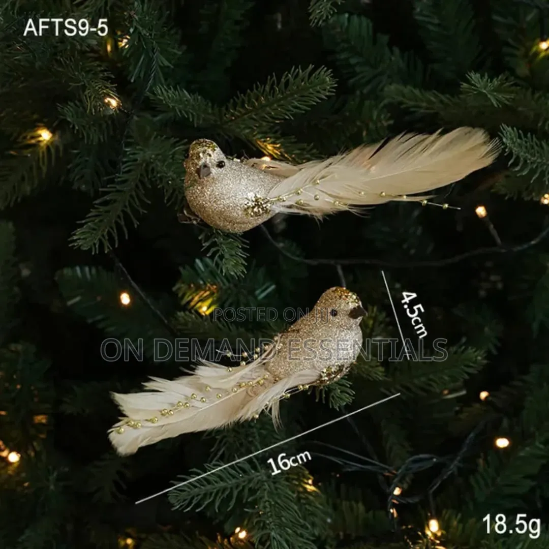 Colorful Foam Christmas Birds Ornament Birds Artificial Bird Pendant