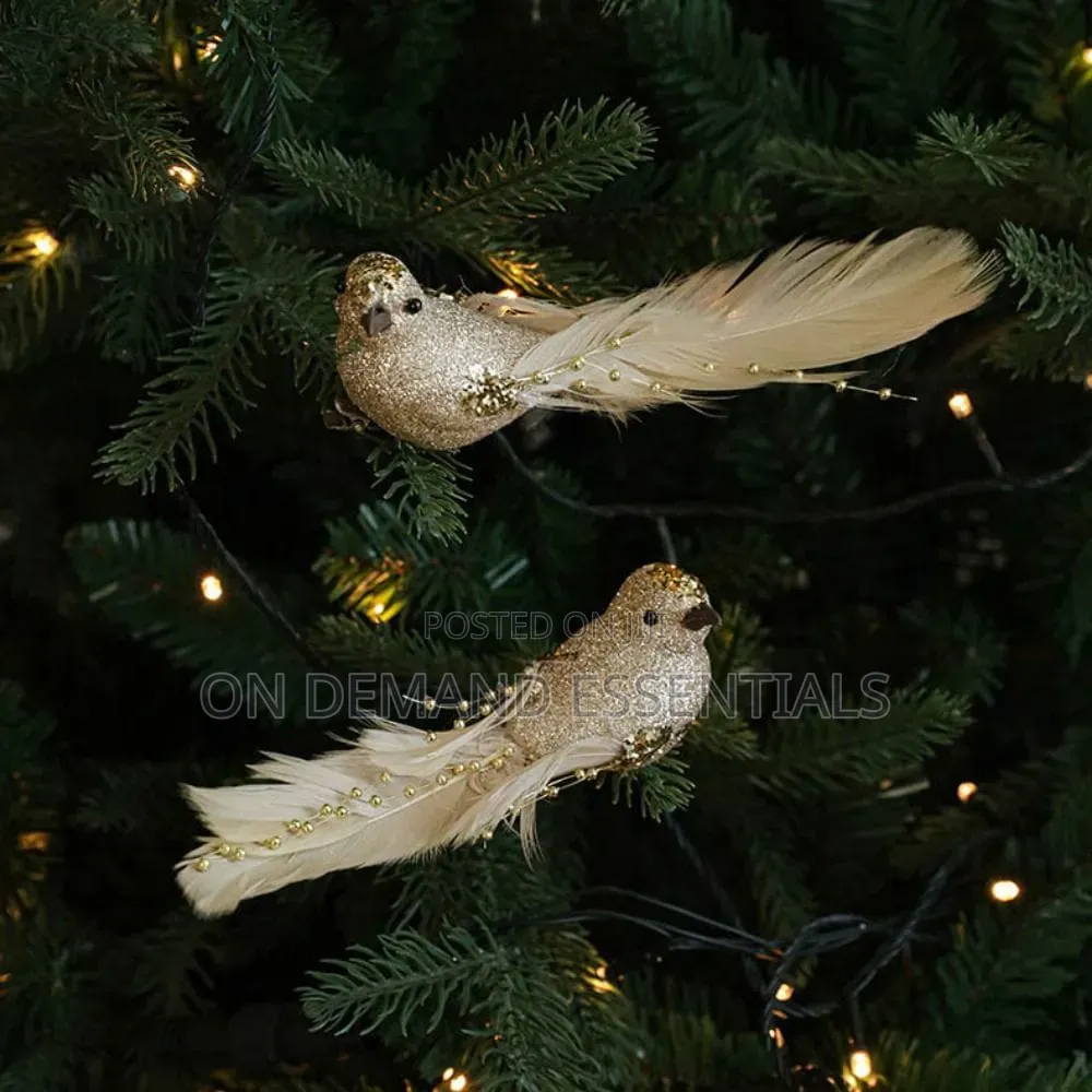 Colorful Foam Christmas Birds Ornament Birds Artificial Bird Pendant