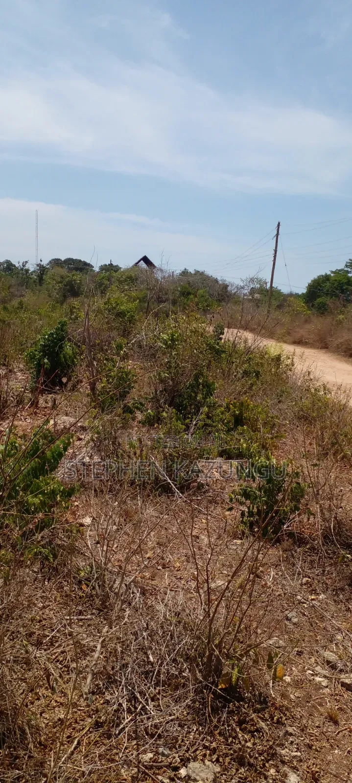 Galu Beach's High-End 1 Acre Plot Close to the White Sandy Beach.